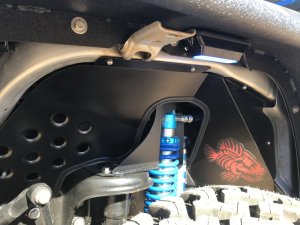 Jeep Wrangler Unlimited JKU Inner Fender Kit - Front + Rear - Fishbone Offroad - Aluminum - Black - `07-`18